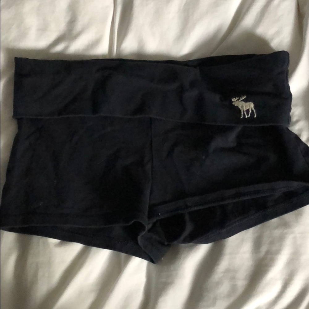 Abercrombie & Fitch Navy Yoga Shorts